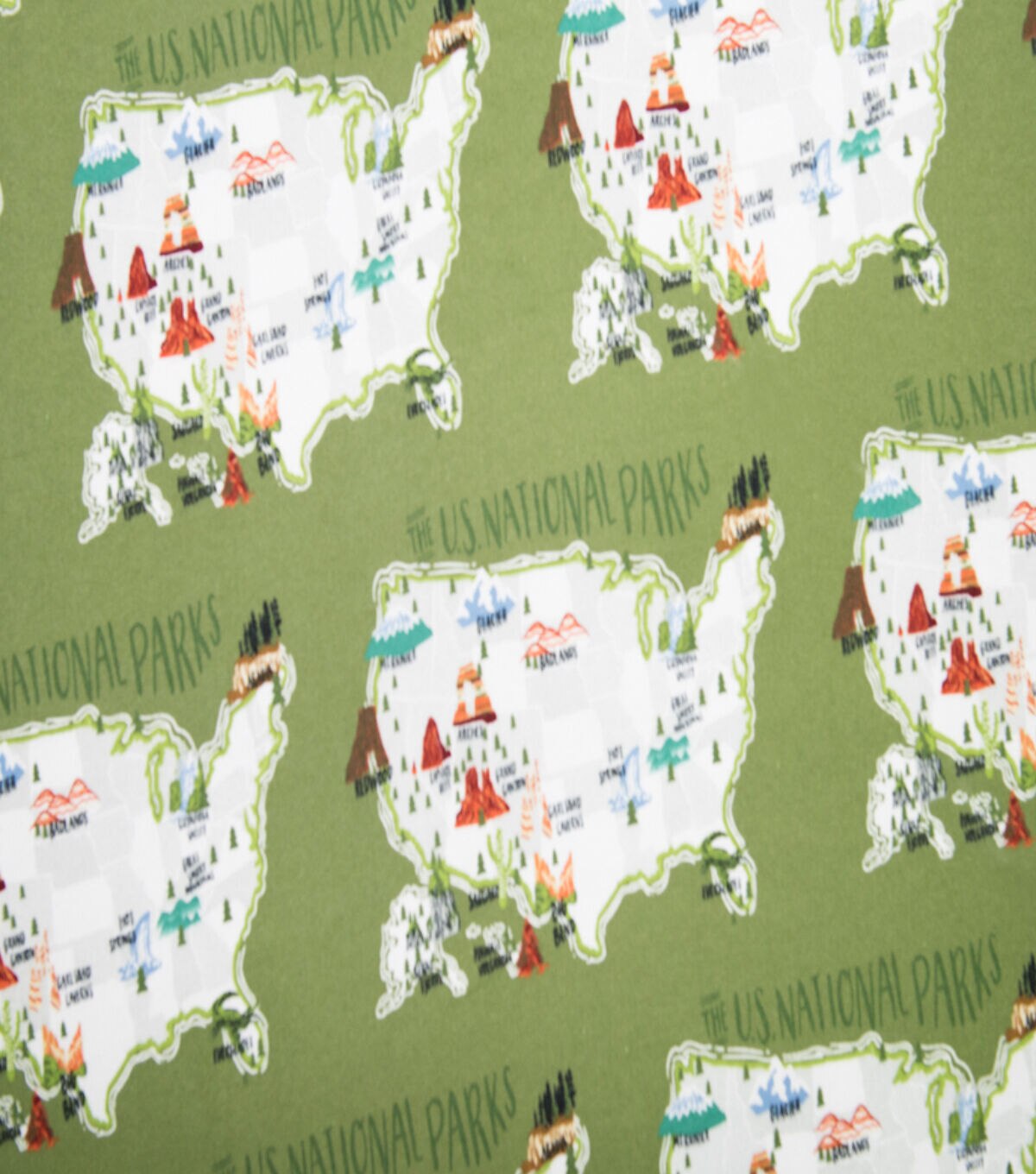 Super Snuggle National Parks Flannel Fabric