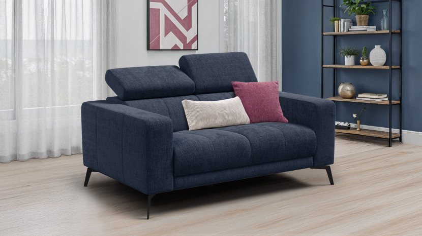 Sofa 2 osobowa MORELLO, granatowa