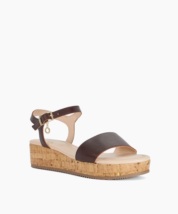 Liara Brown - Cork Flatform Sandals