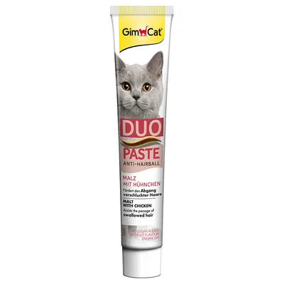 GimCat Anti-Hairball Duo Paste - Malt & Chicken