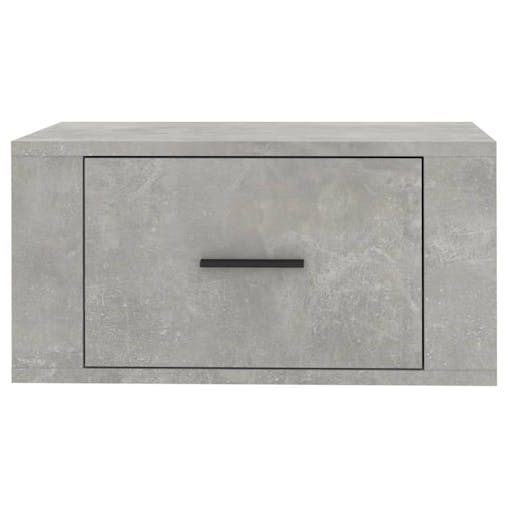 NNEVL Wall-mounted Bedside Cabinet Concrete Grey 50x36x25 cm