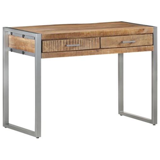 NNEVL Desk 108x50x75 cm Rough Mango Wood
