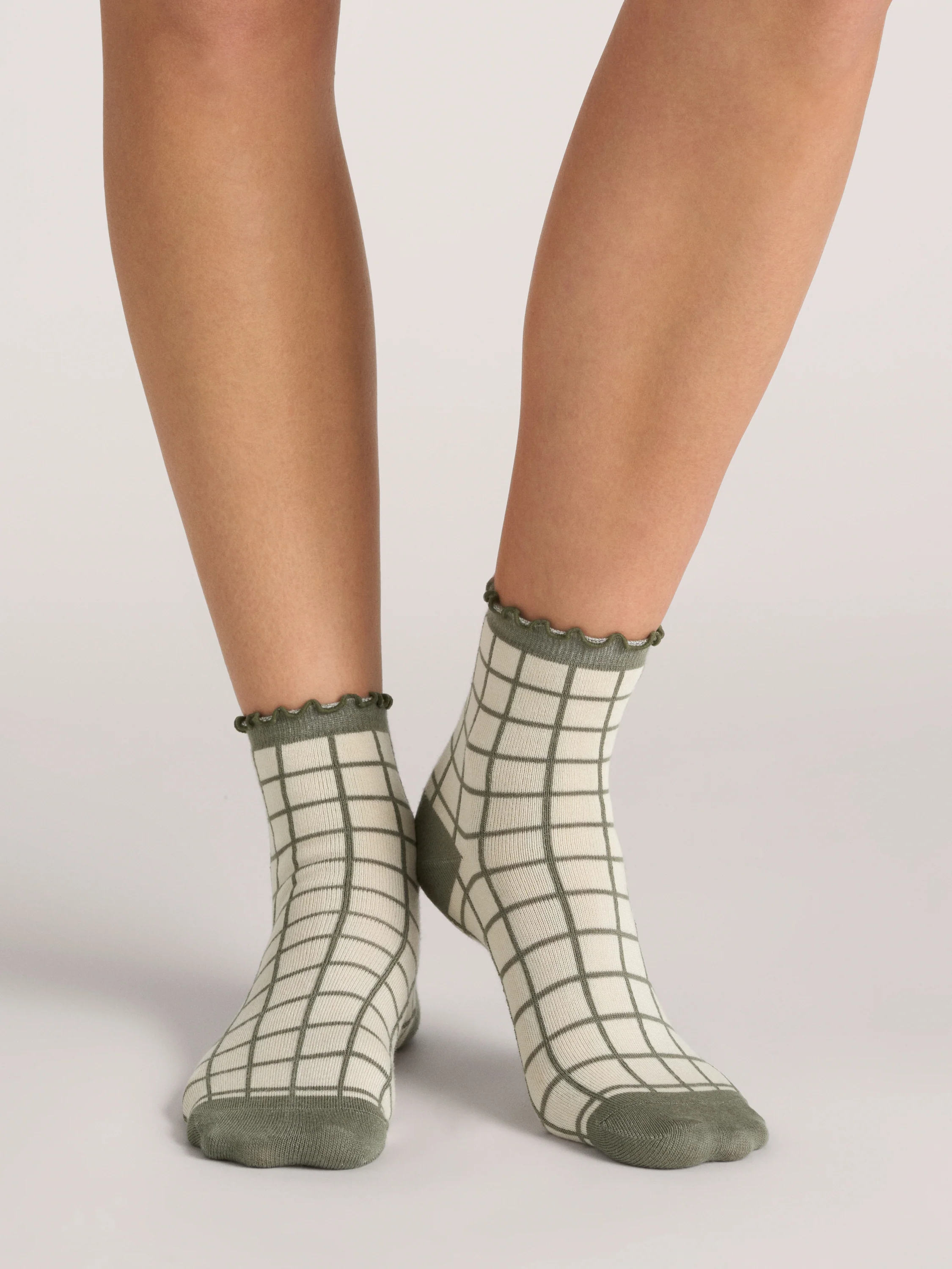 RUFFLE ANKLET | DARK GREEN