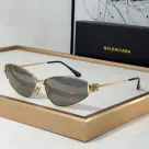 Balenciaga  Metal Thin Mirror leg Strap Logo   sunglasses