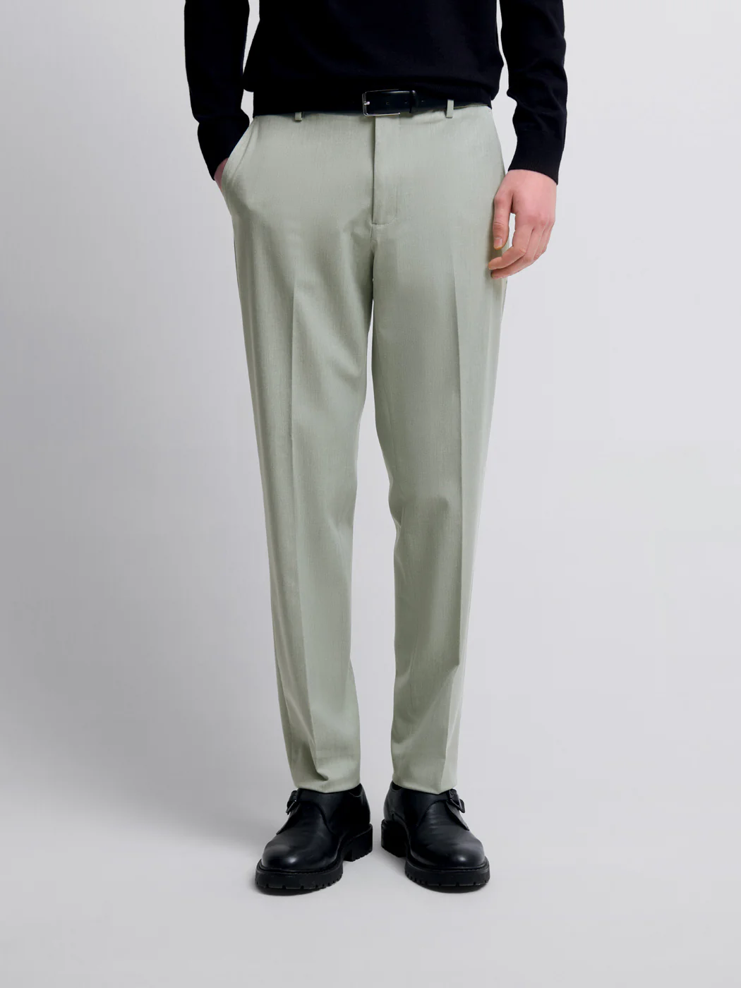 Chino taille semi-élastiquée