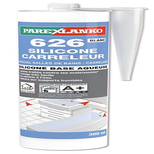 626 silicone carreleur blanc 300ml parexlanko