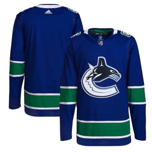 Vancouver Canucks adidas Home Primegreen Authentic  Custom  Jersey - Royal