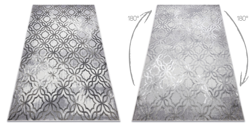 Dywan NOBLE nowoczesny 1532 45 Przecierany, koniczyna 80x150 cm