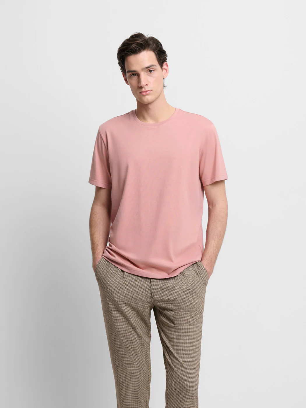 T-shirt col rond en coton Supima®