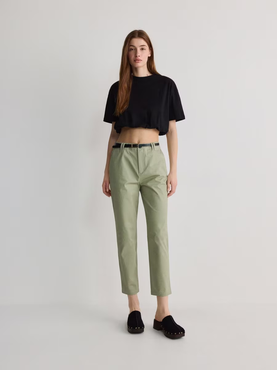 Chino Trousers With Belt