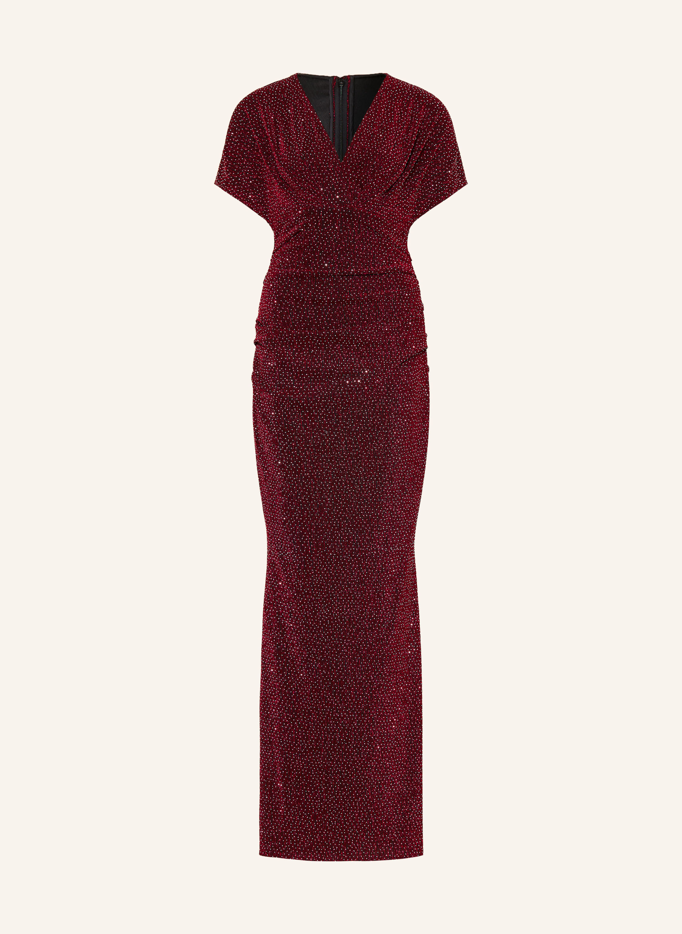 TALBOT RUNHOF Abendkleid aus Jersey mit Schmucksteinen