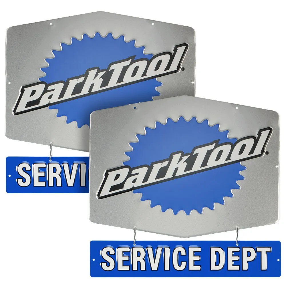 Park Tool Service Dept Double-Sided Sign