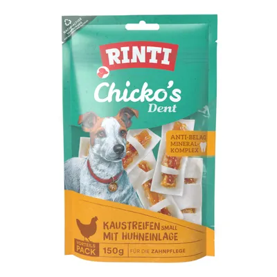 RINTI Chicko's Dent Chew Strips with Chicken Filling Small