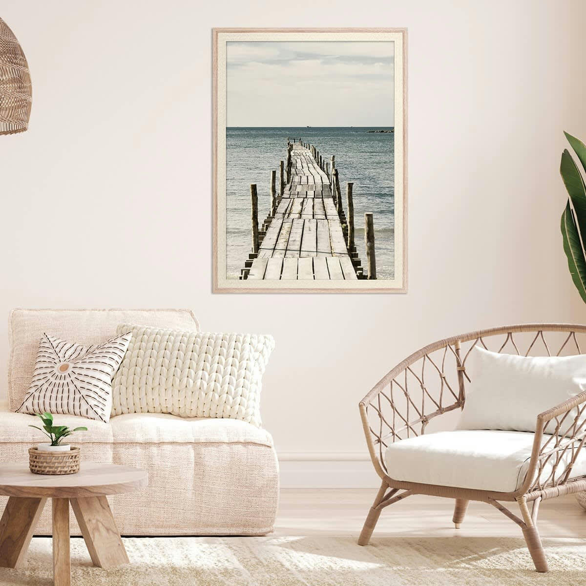 PALMA - Cadre photo bois 50x70 cm verre acrylique résine recyclée