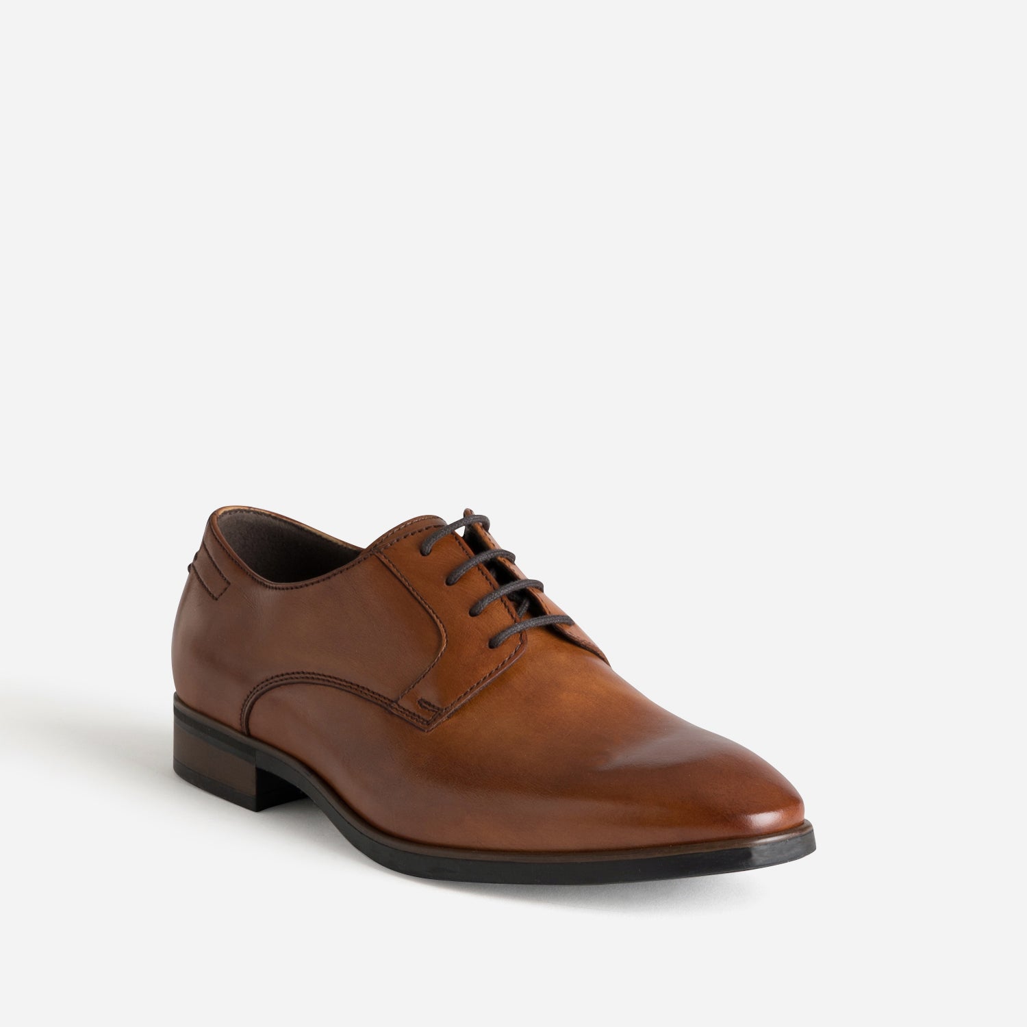 Derby cognac cuir