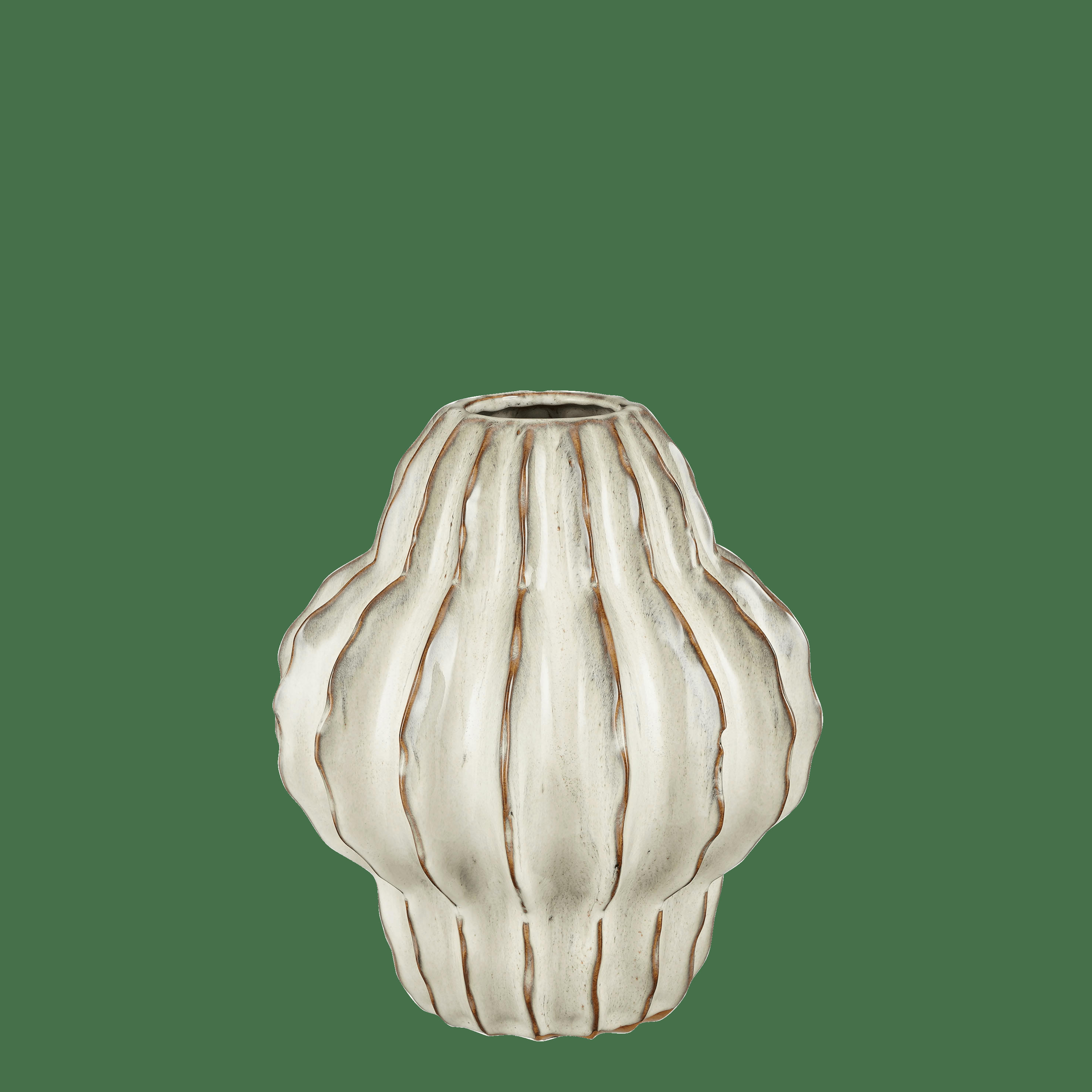 ALTEA - Vase en céramique blanc cassé H28