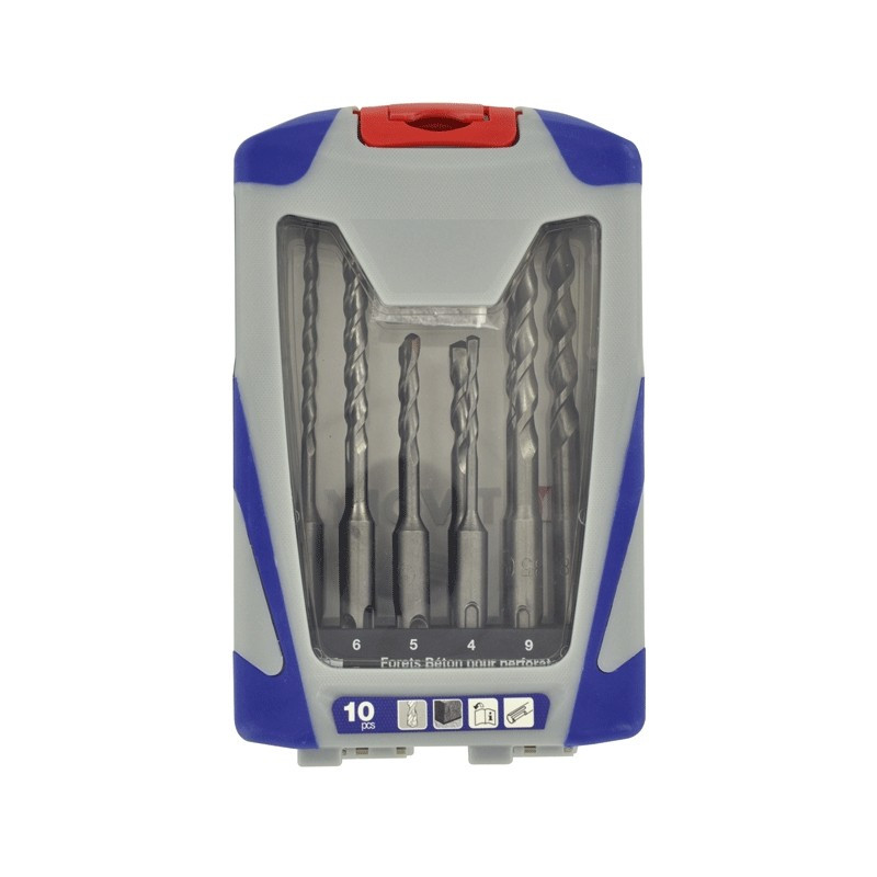 Coffret de forets SDS pour béton 10 pièces