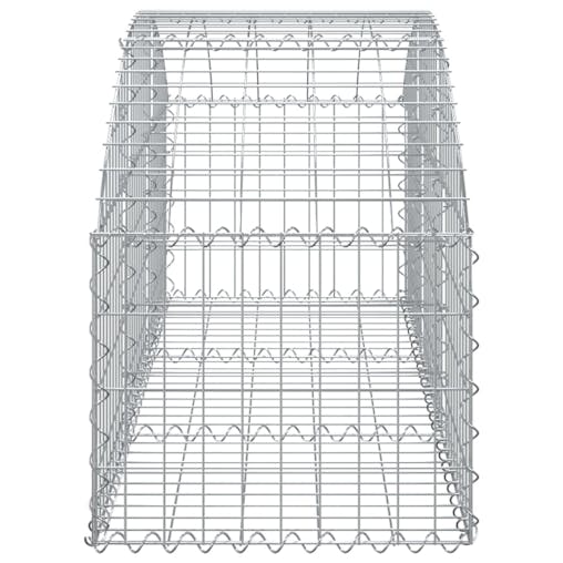 NNEVL Arched Gabion Basket 150x50x40/60 cm Galvanised Iron
