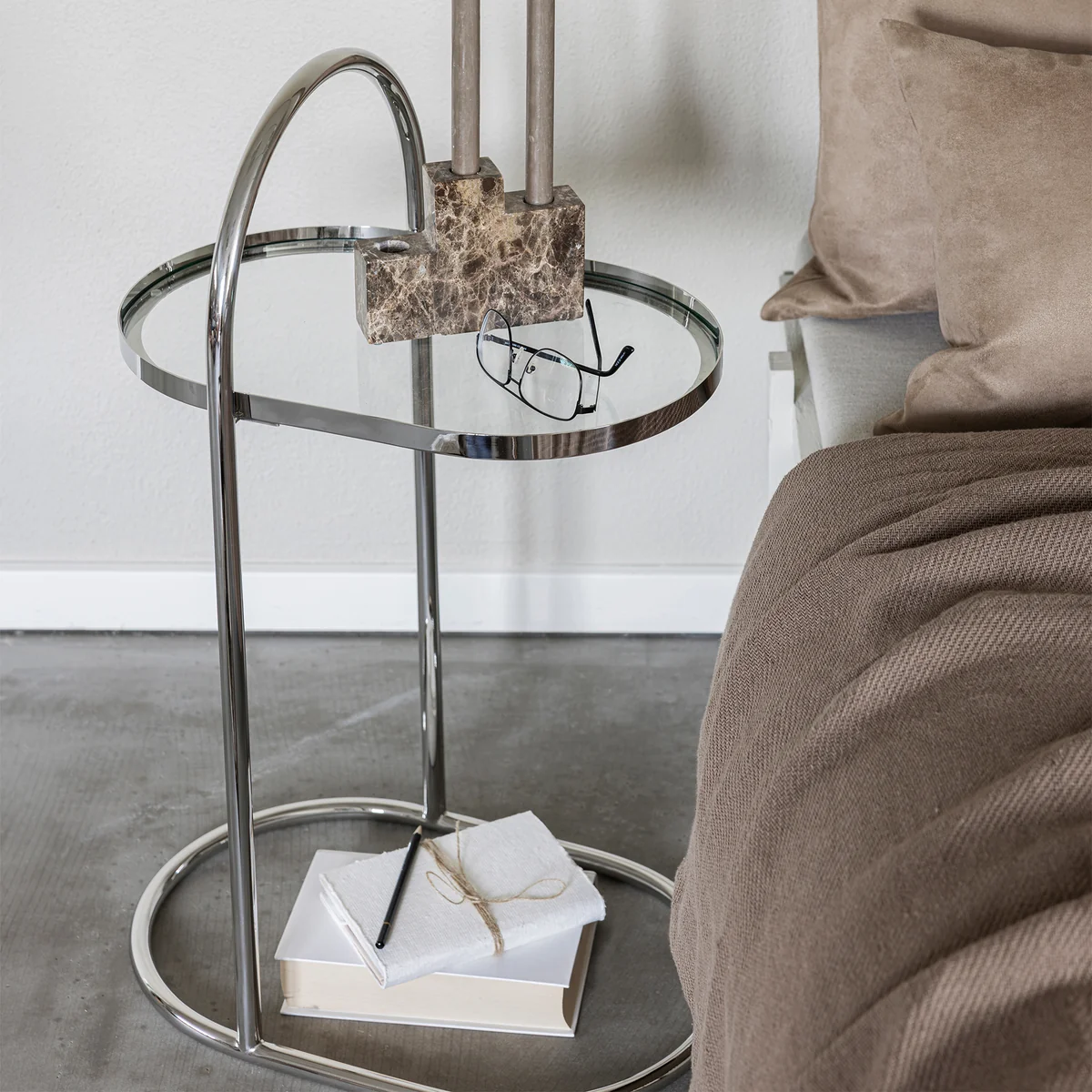 Mette Ditmer - MOVES Beistelltisch, chrom
