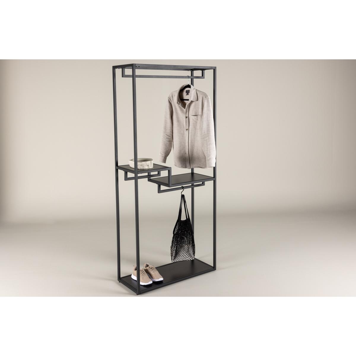 Svea - Ilaria kledingrek - 85 x 188 cm - zwart