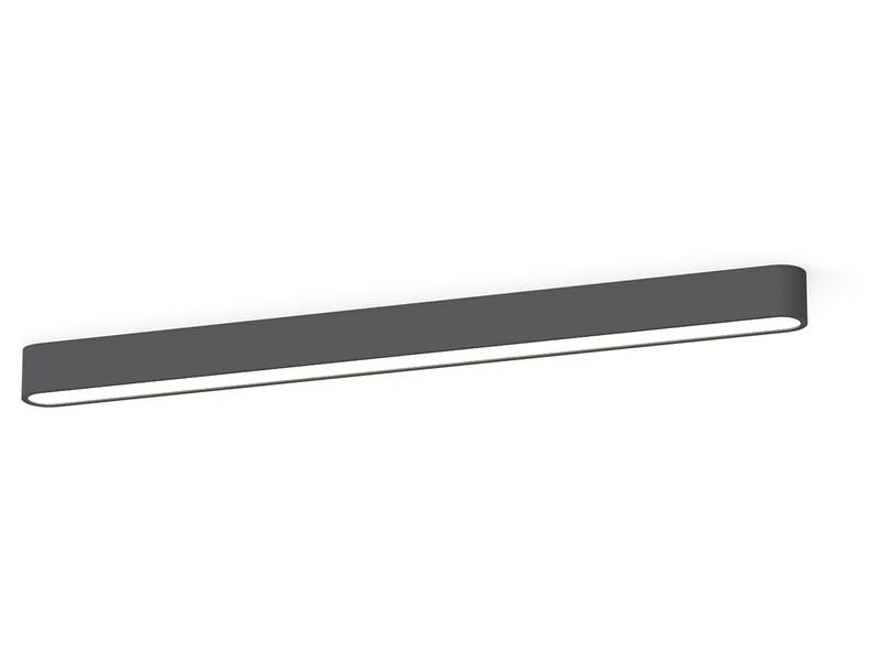 PlafonSoft LED 95 cm aluminiowy szary
