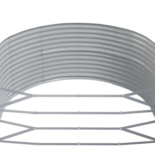 NNEVL Garden Planter Grey 367x140x68 cm Powder-coated Steel