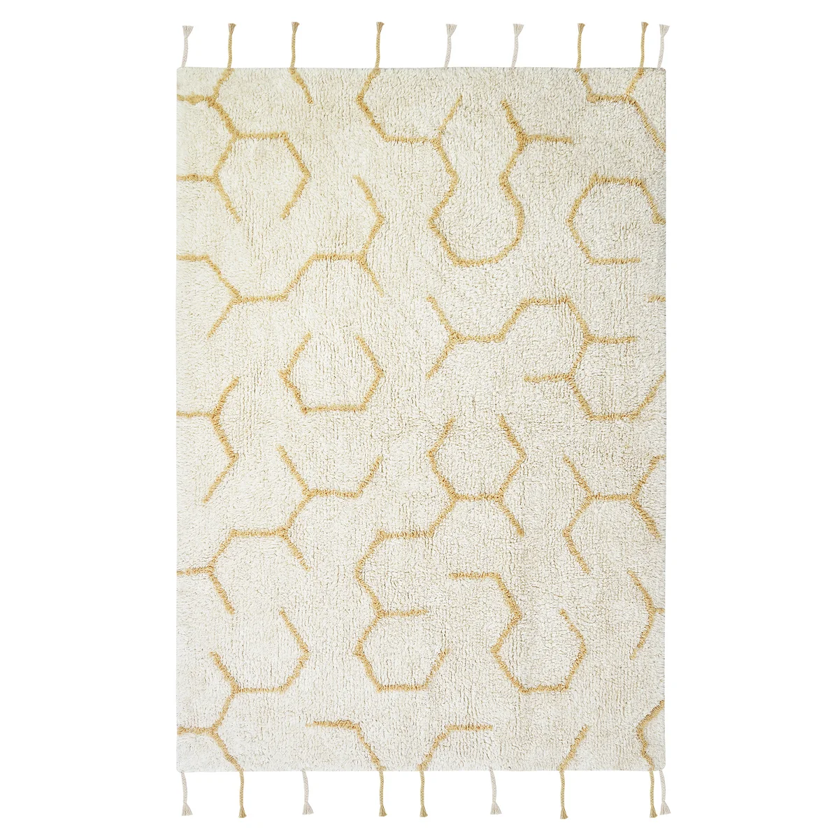 Lorena Canals - Pollination Spielteppich mit Spielzubehör, 90 x 130 cm, ivory / natural / light honey