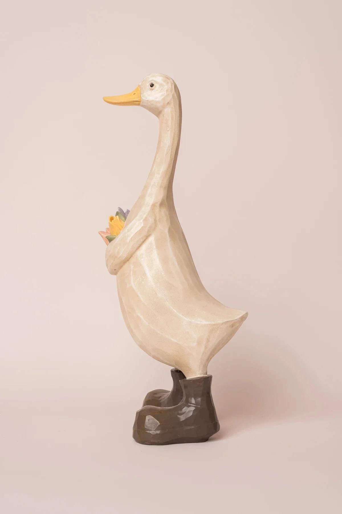 Decorative Large Duck with Bouquet