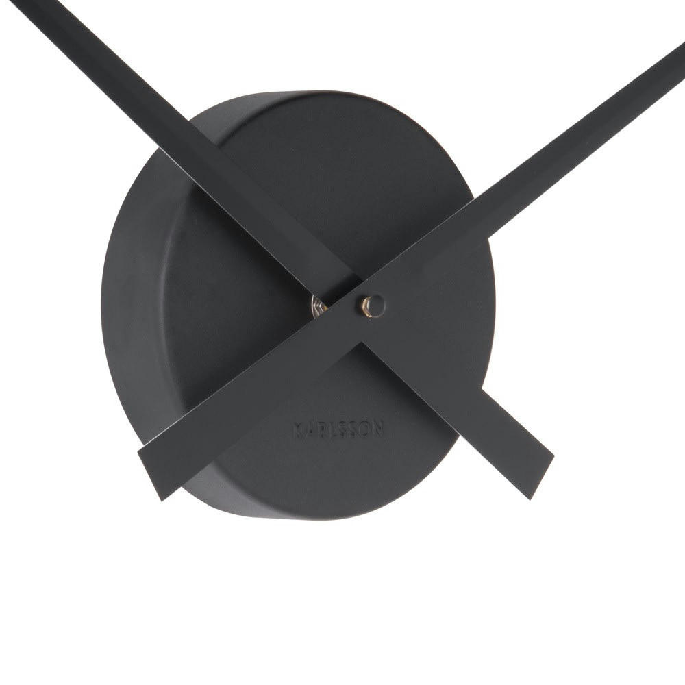 LITTLE BIG TIME - Horloge murale en aluminium noire D41