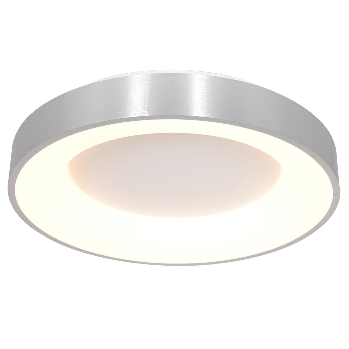 Steinhauer plafondlamp Ringlede - 1 lichts - 48x 9 cm - zilver