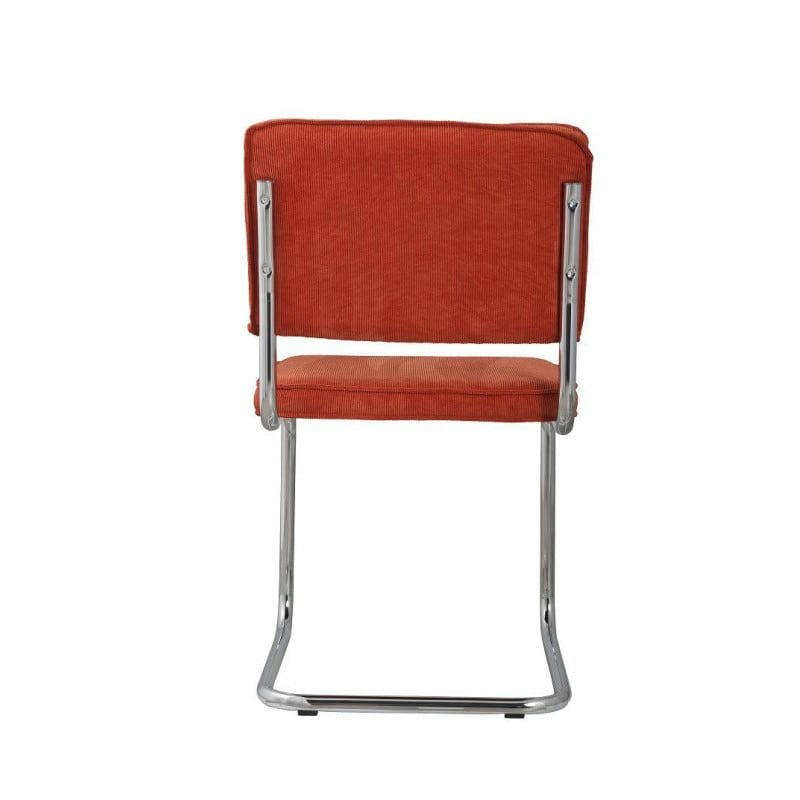 RIDGE RIB - Chaise design en tissu orange