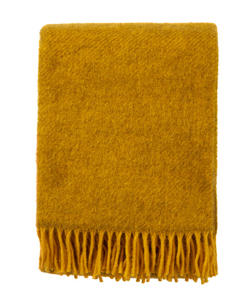 Klippan 100% wollen deken - Gotland - geel- 130x200cm