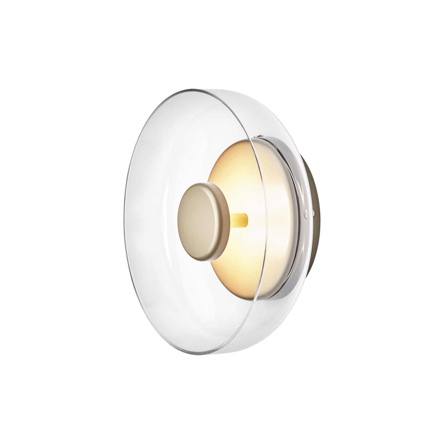 Blossi Wall Lamp, nordic gold/clear