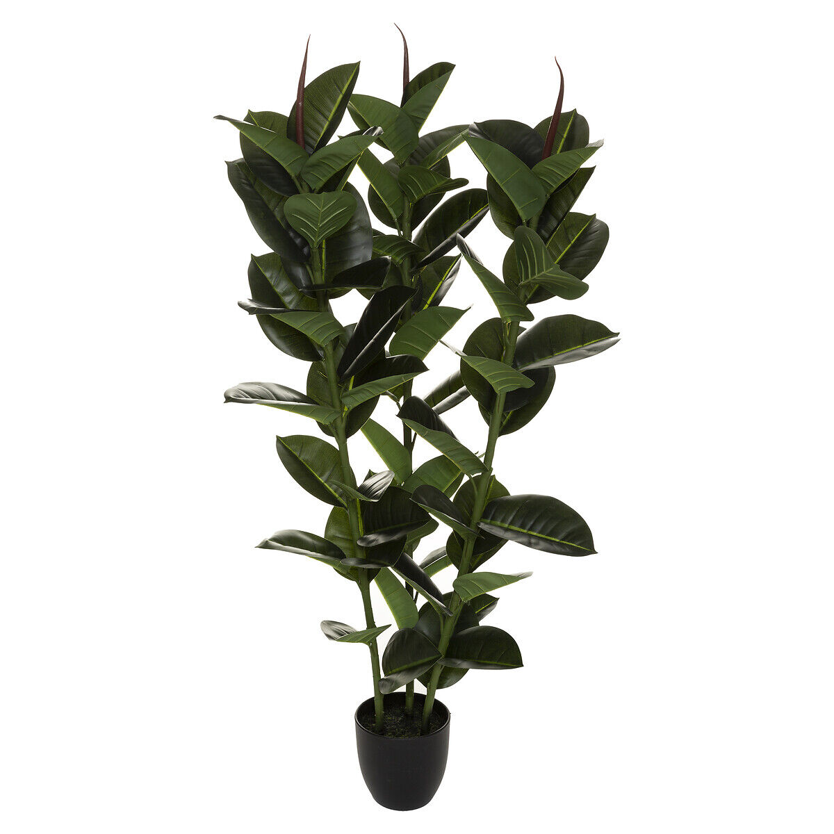 Planta ficus verde escura artificial 120cm