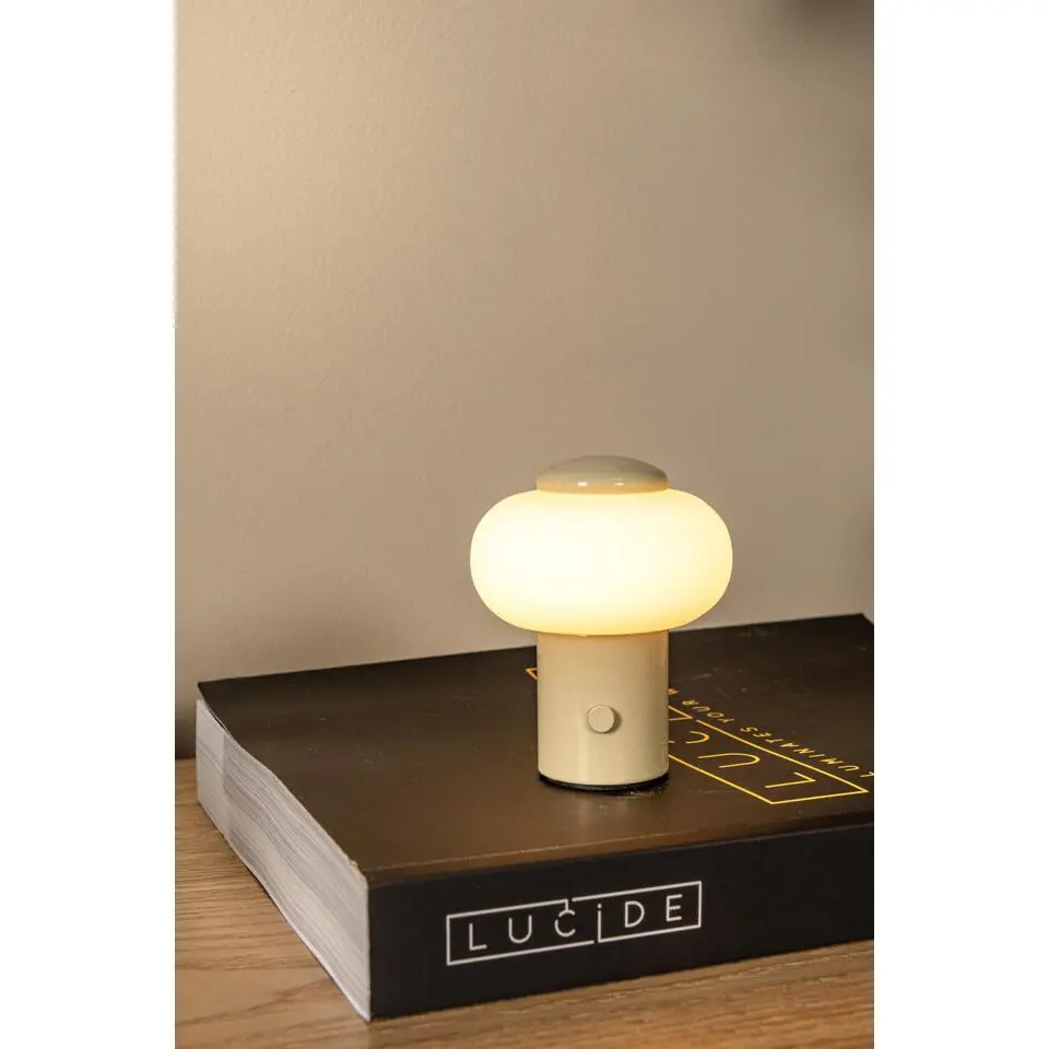 Lucide GUSTAV Tafellamp - Beige