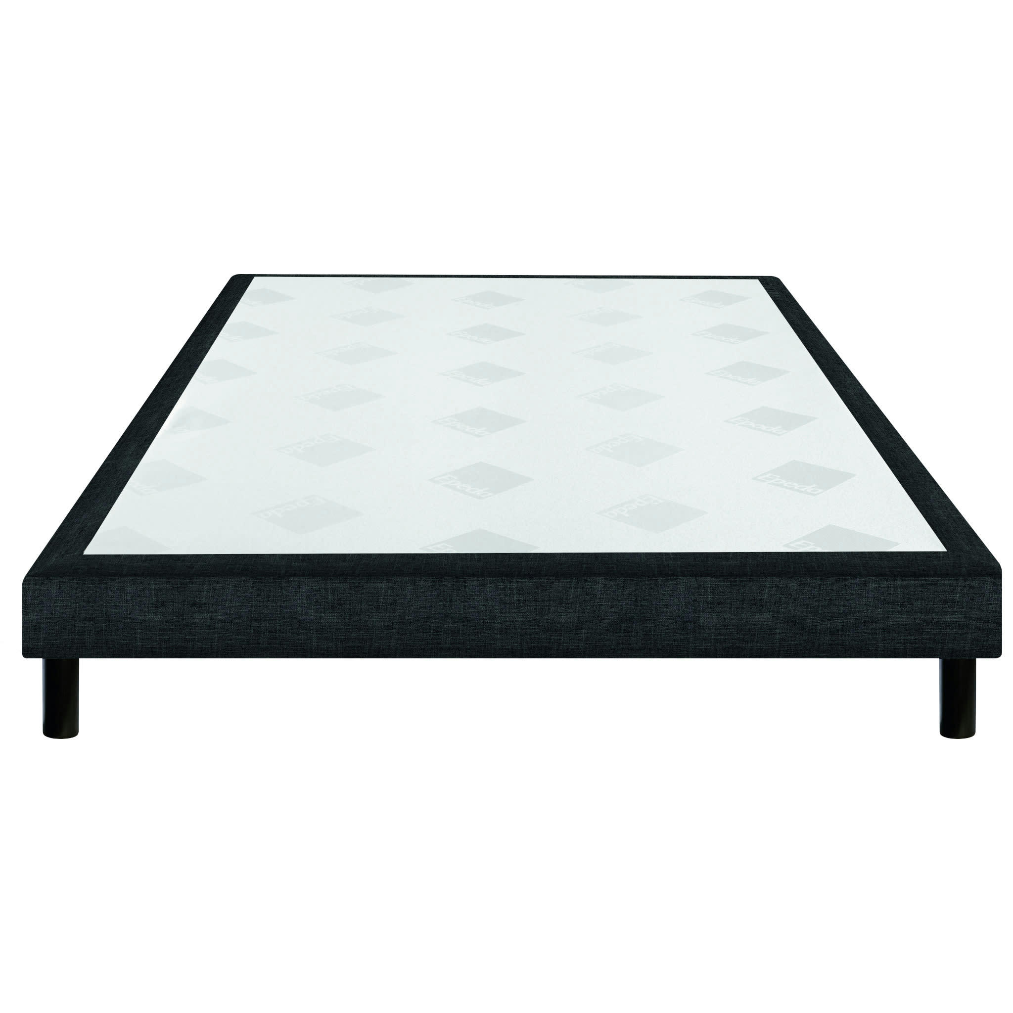 CONFORT FERME DECO NATURE - Sommier confort ferme chiné gris 15 cm 120x200