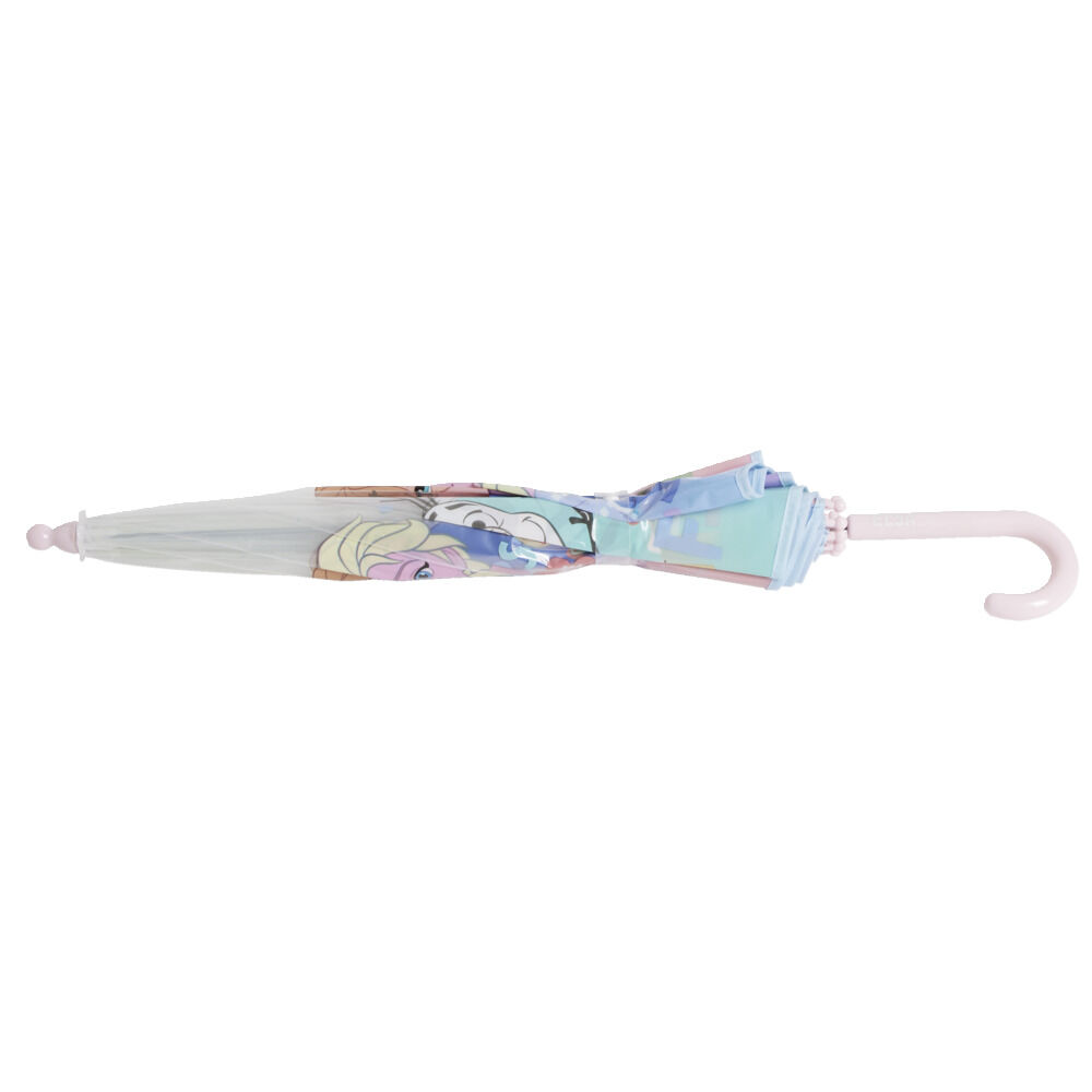 Parapluie bulle Frozen bleu polyester et métal
