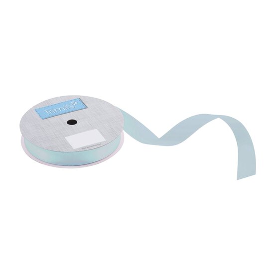 Trimits Nile Blue Double-Faced Satin Ribbon by the Metre 15mm