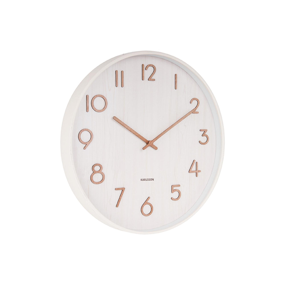 Karlsson wandklok Pure - wit - Ø60cm