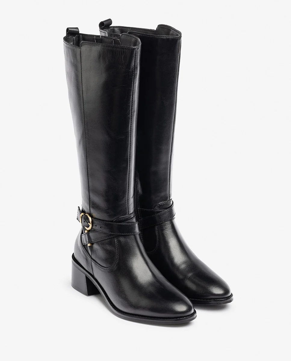 Bota de tacón LOP-406 negro