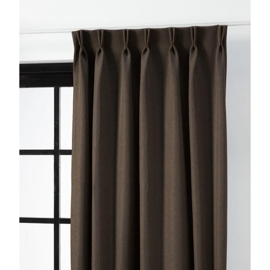 Kwantum Vouwgordijnen | Gordijnen | Gordijn Mila  Bruin