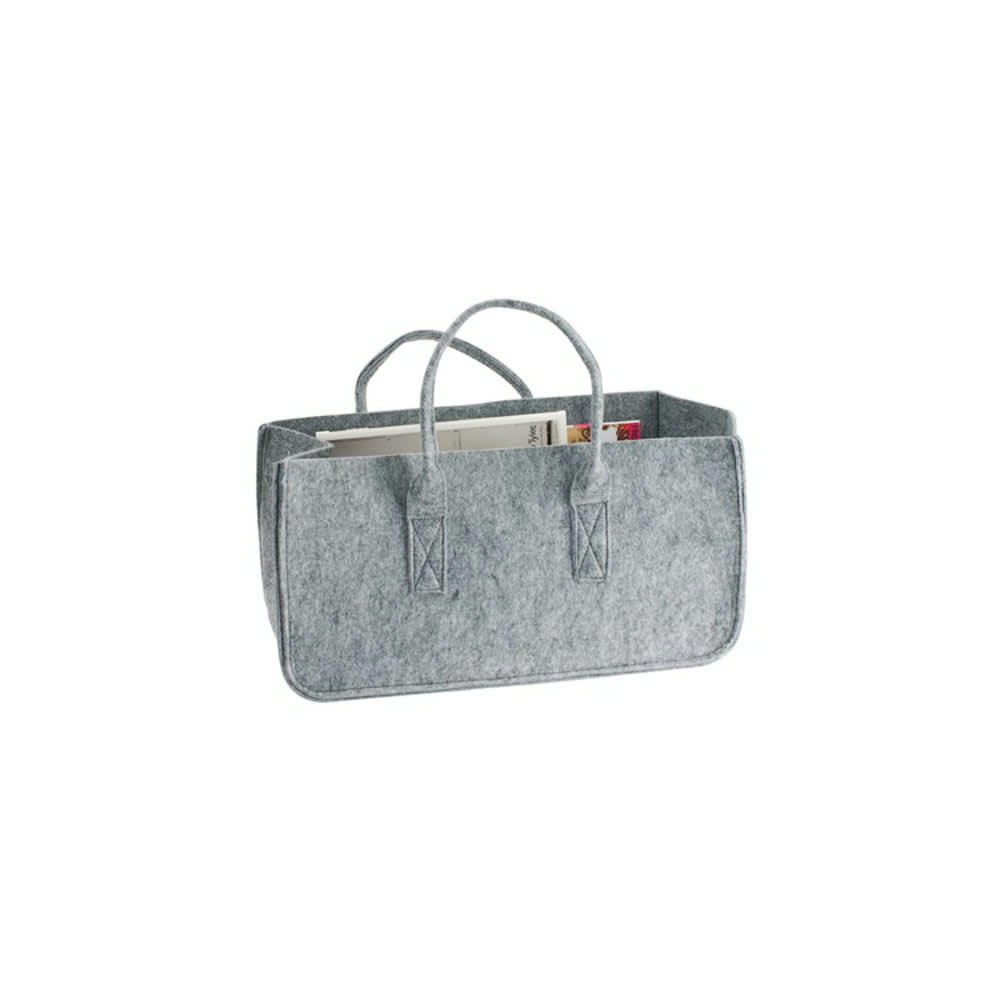 FEUTRINE - Porte revues en feutrine grise