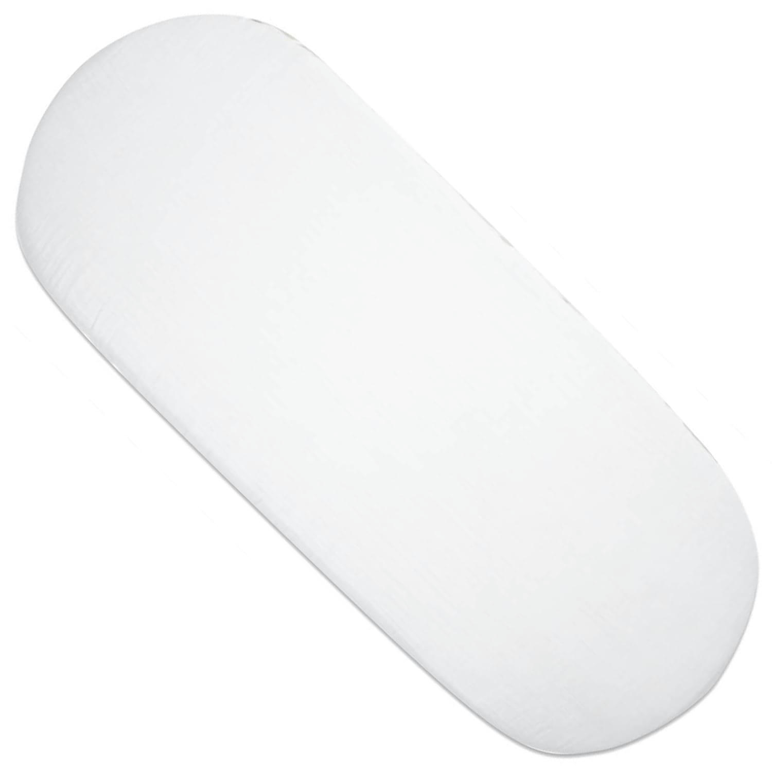 JEANNE - Drap housse couffin ovale en gaze de coton  72 x 32cm