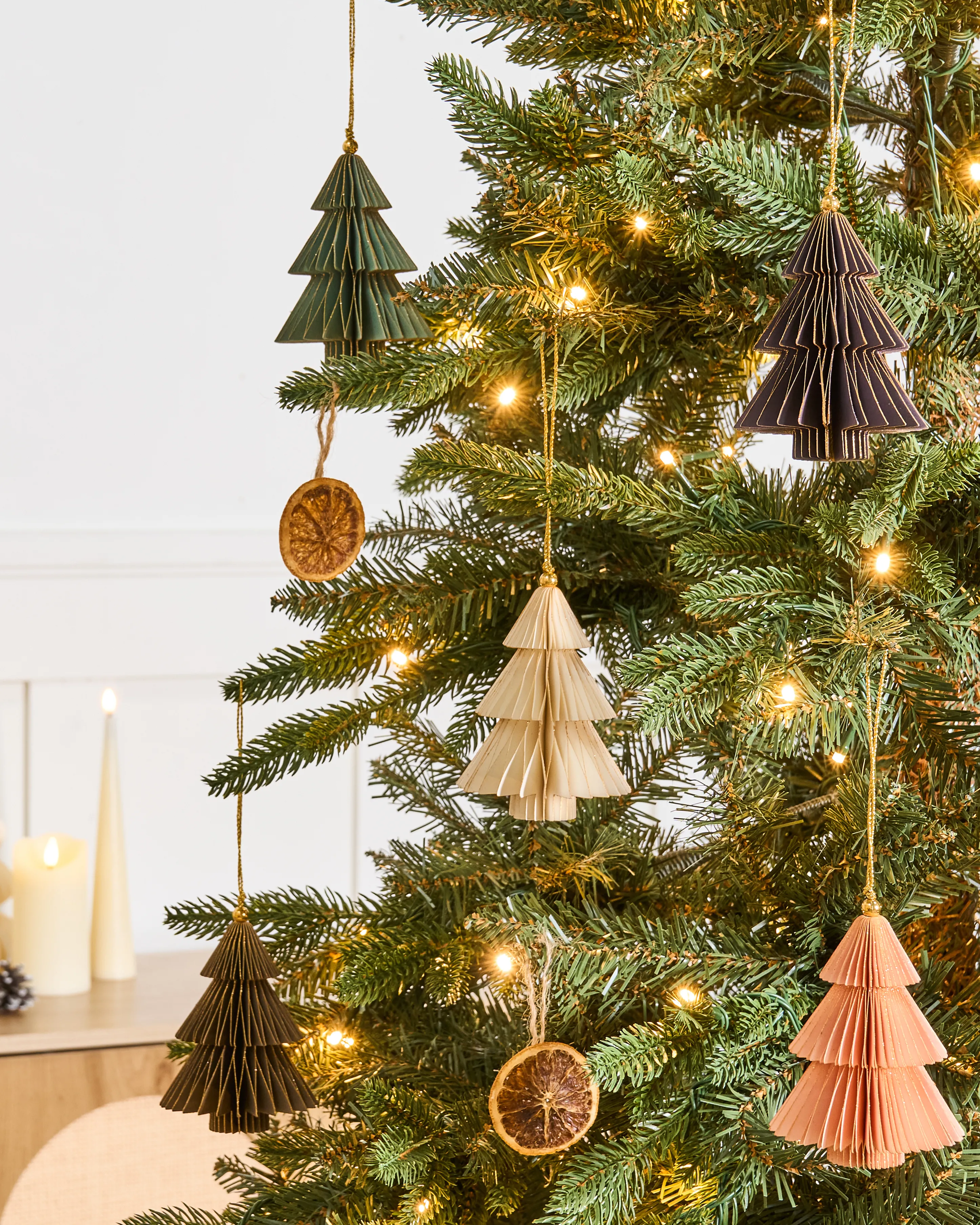 Set of 20 Christmas Tree Ornaments GUDENA Paper Multicolour