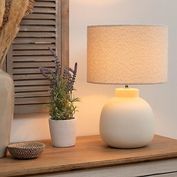 Lampe ronde Lali H43cm blanc - Atmosphera