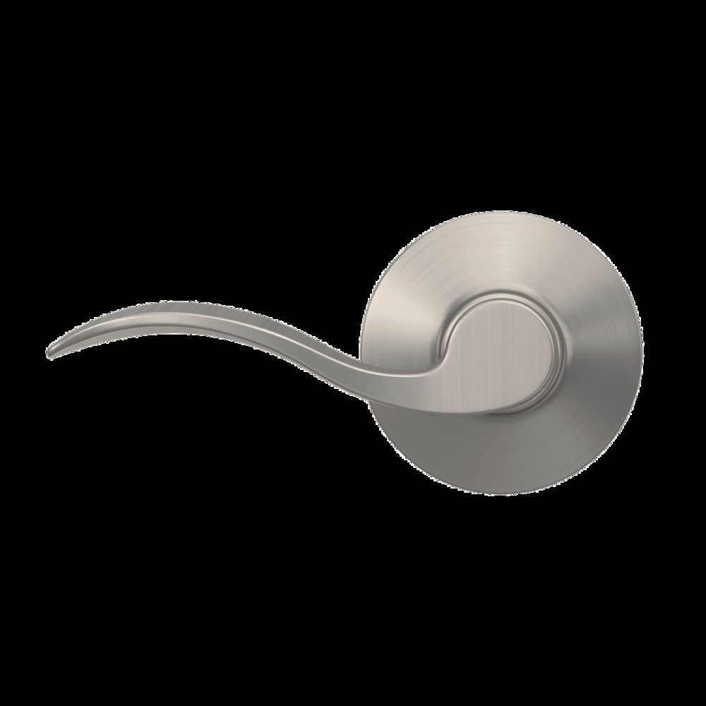 Schlage Accent Passage Door Lever Handle Set, Satin Nickel
