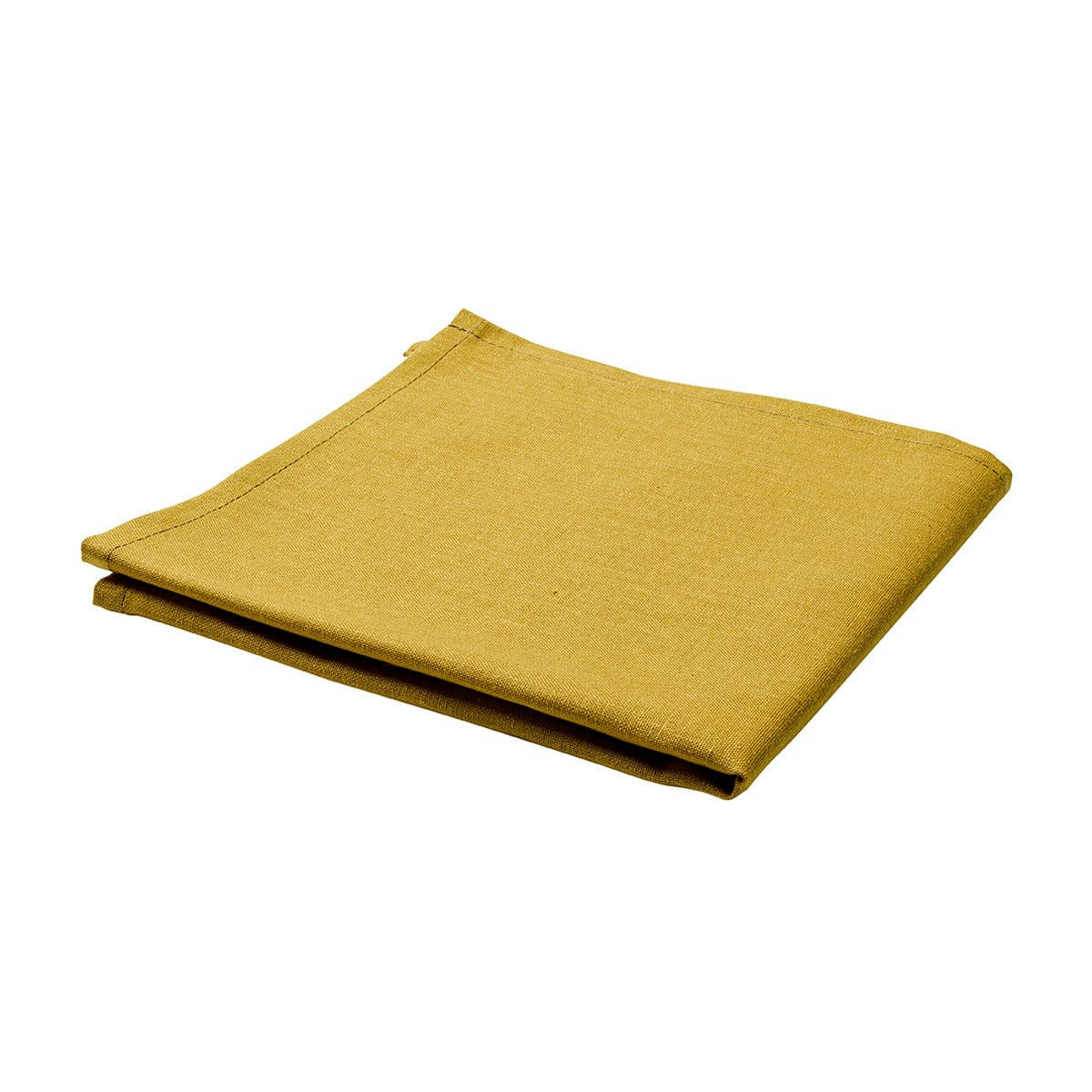 LA LILLOISE - Serviette de table unie en polylin, Safran 45 x 45 cm