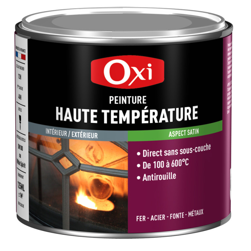 Peinture Haute température métal 0,125 L OXI