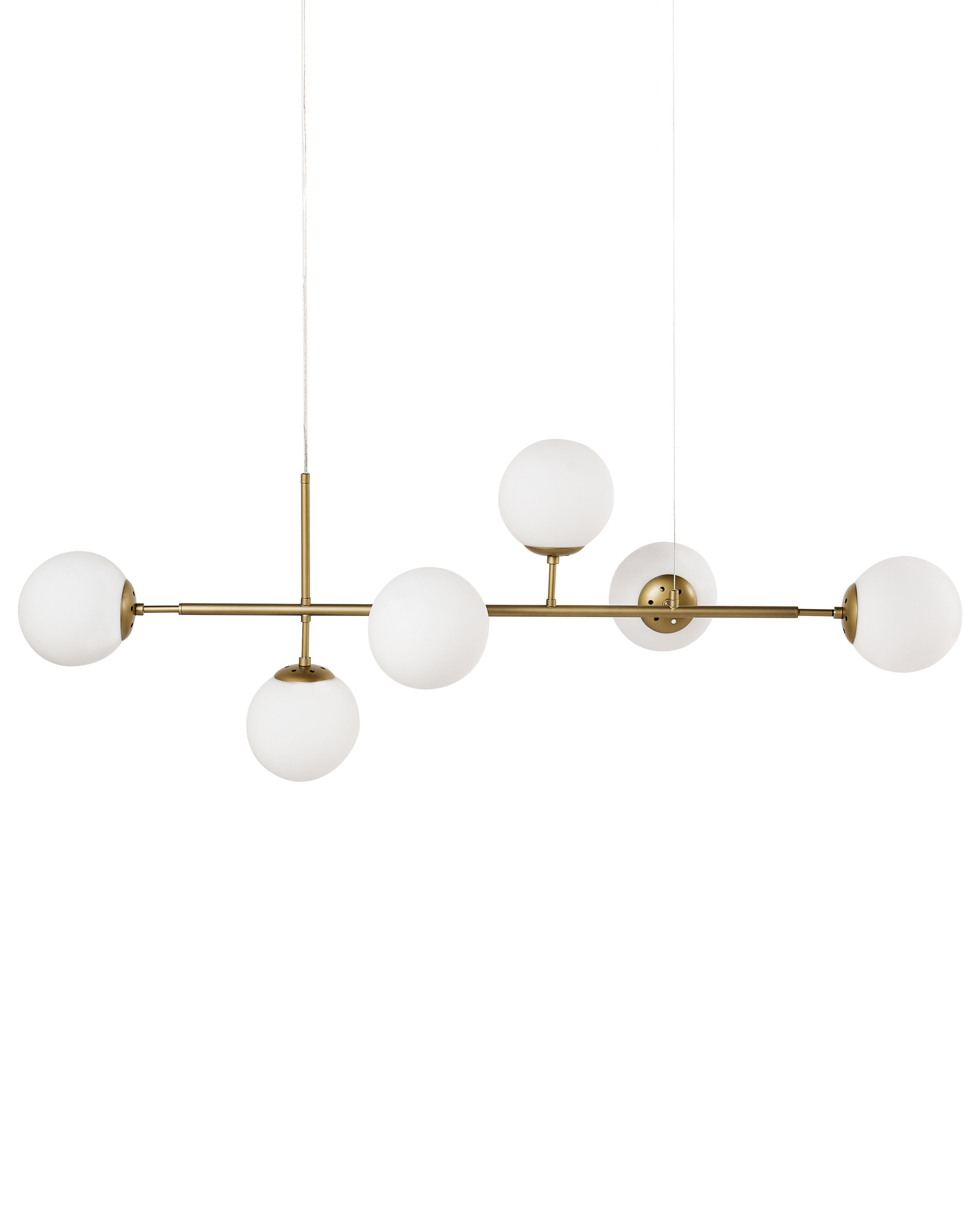 Lampa sufitowa 6 punktowa 6 ramienna złota