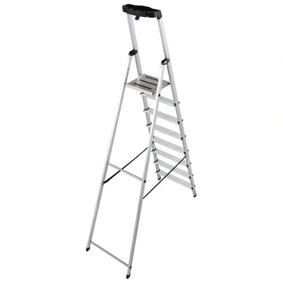Stufen-Stehleiter »MONTO Safety«, 8 Sprossen, Aluminium